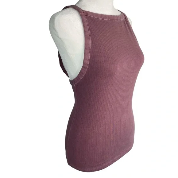 Free People Intimately High Neck Low Back Ribbed Tank Top - Picture 5 of 8